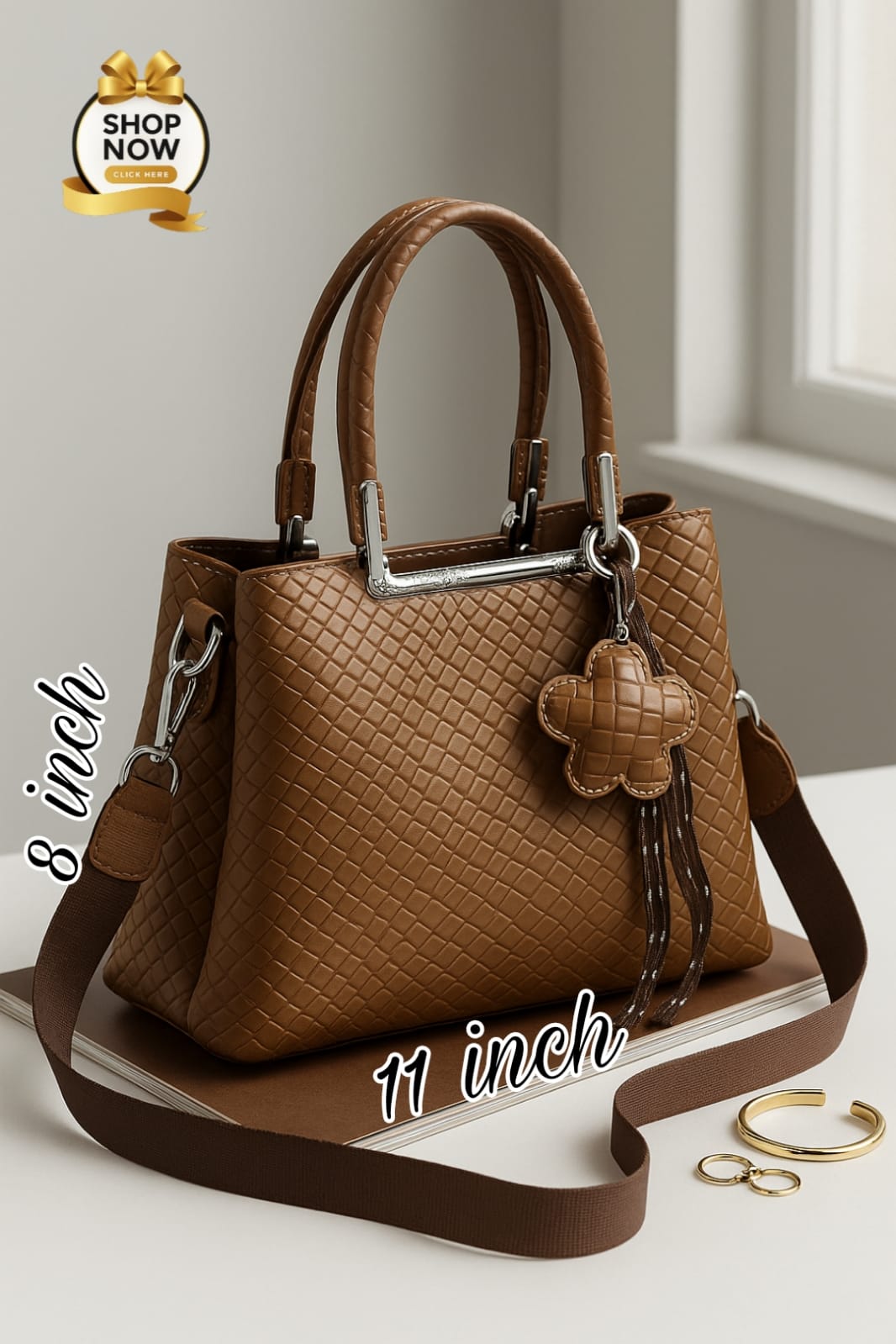 Luxury Quilted Ladies' Top Handle Satchel