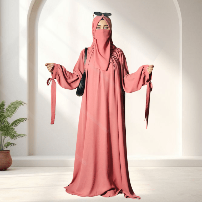 Premium Everyday Flowy Abaya – Soft Crepe Fabric, Relaxed Modest Fit