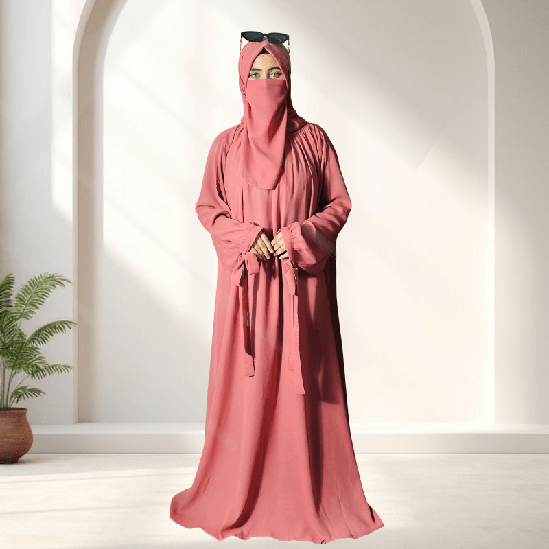 Premium Everyday Flowy Abaya – Soft Crepe Fabric, Relaxed Modest Fit