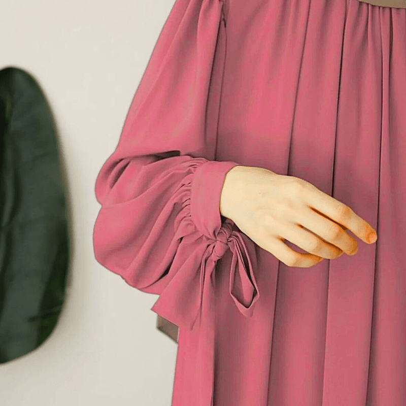 Premium Everyday Flowy Abaya – Soft Crepe Fabric, Relaxed Modest Fit