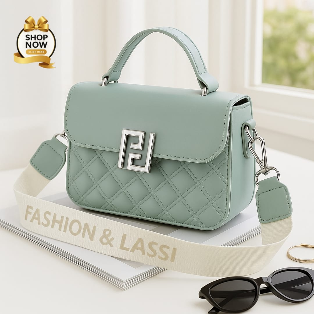 Quilted Mini Flap Shoulder Bag – Designer Inspired with Wide Strap