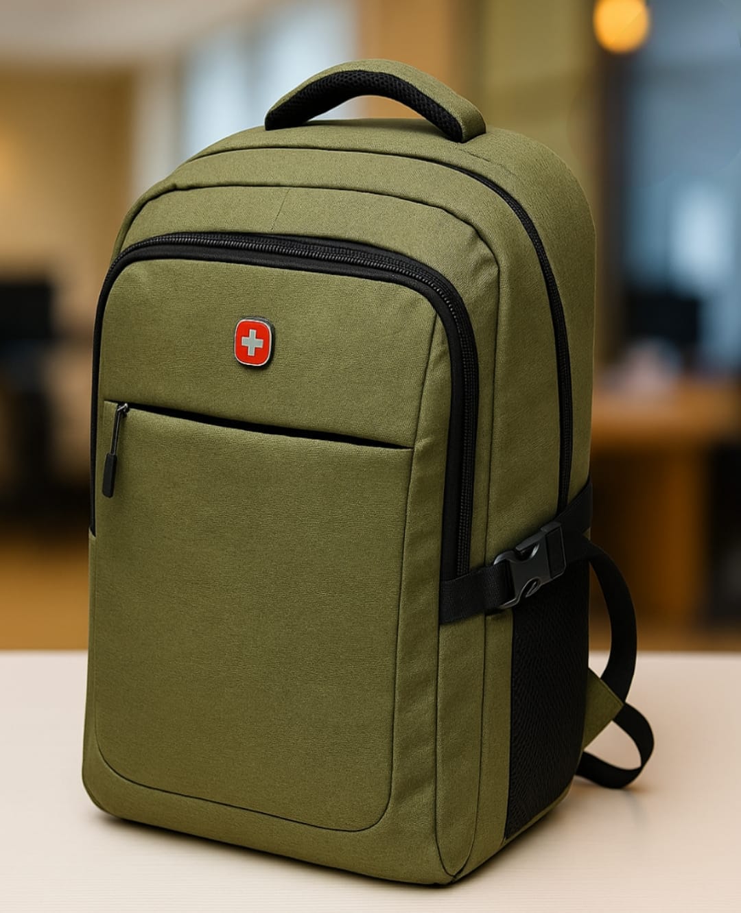 Business Laptop Backpack with Padded Sleeve and Anti-Theft Design