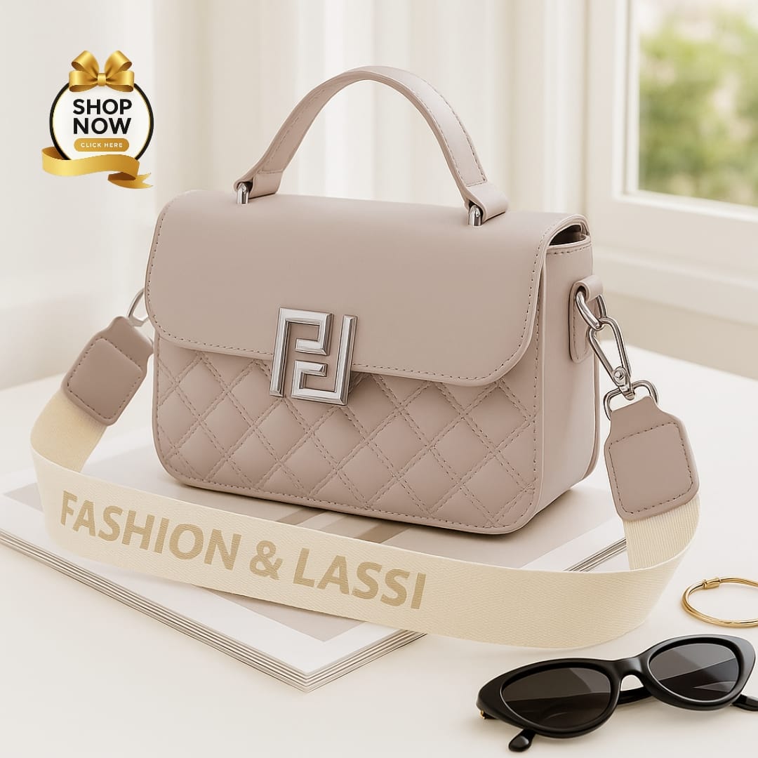 Quilted Mini Flap Shoulder Bag – Designer Inspired with Wide Strap
