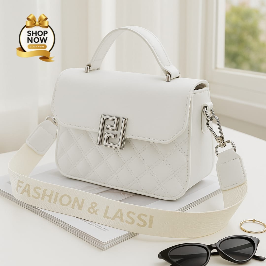 Quilted Mini Flap Shoulder Bag – Designer Inspired with Wide Strap
