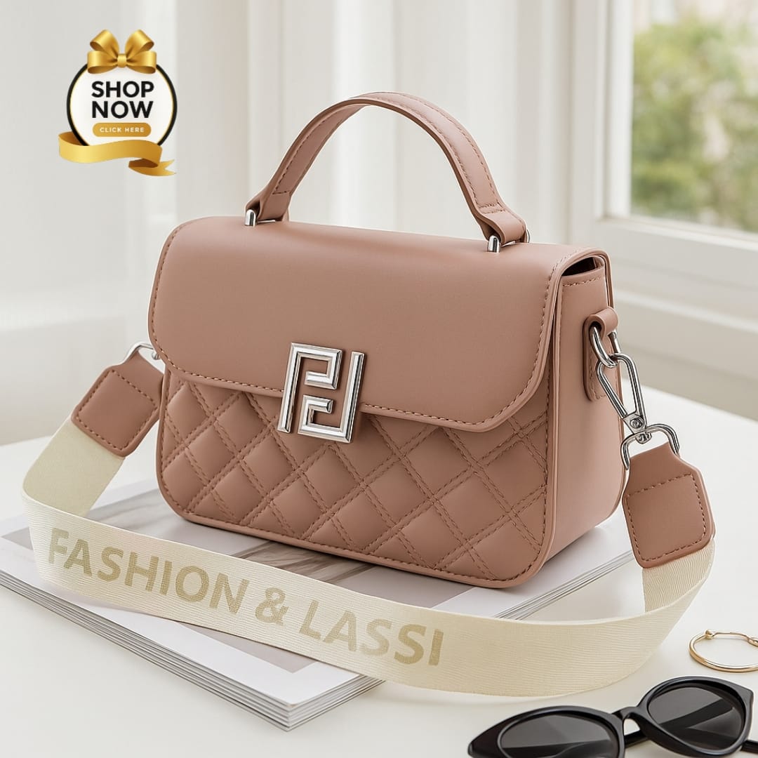 Quilted Mini Flap Shoulder Bag – Designer Inspired with Wide Strap