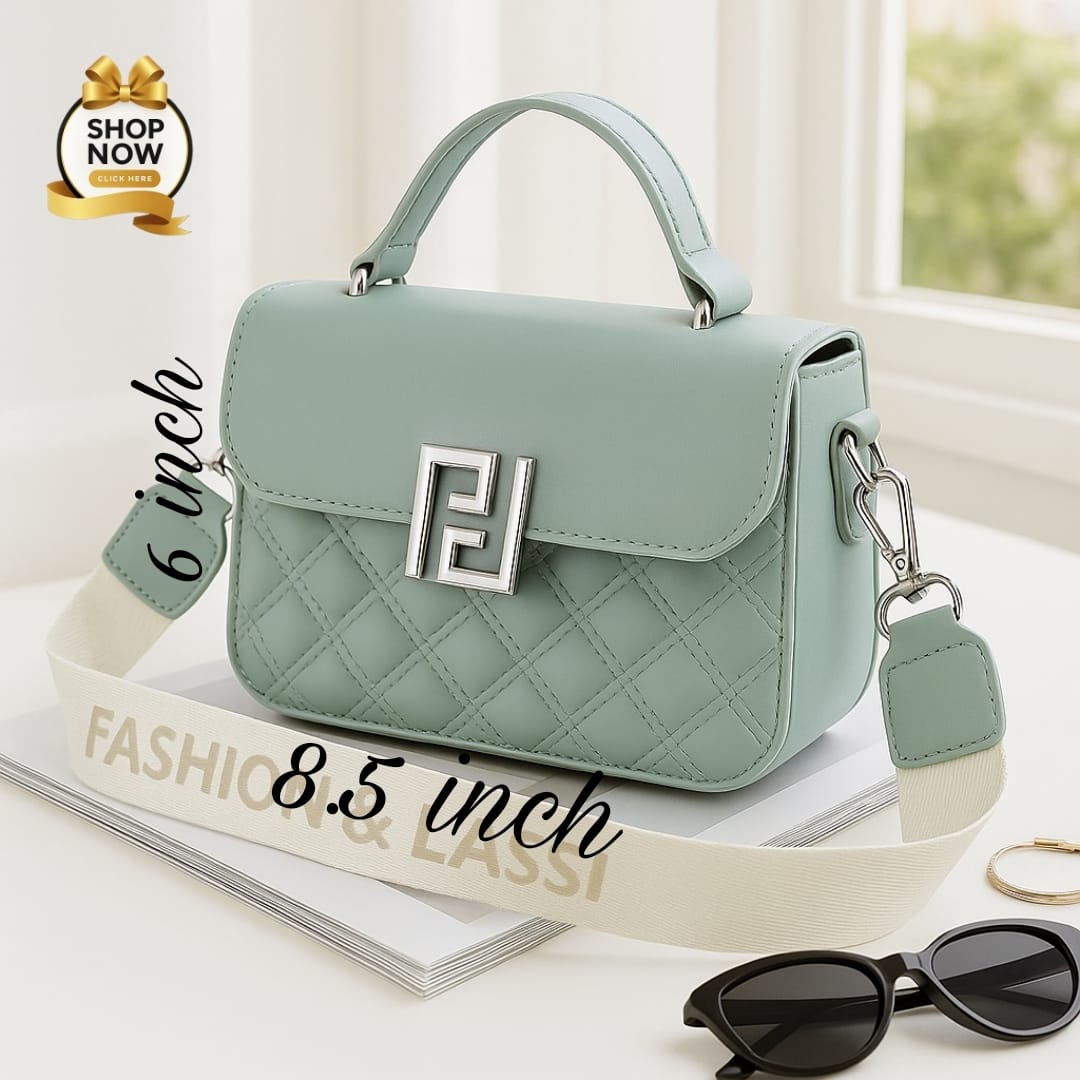 Quilted Mini Flap Shoulder Bag – Designer Inspired with Wide Strap