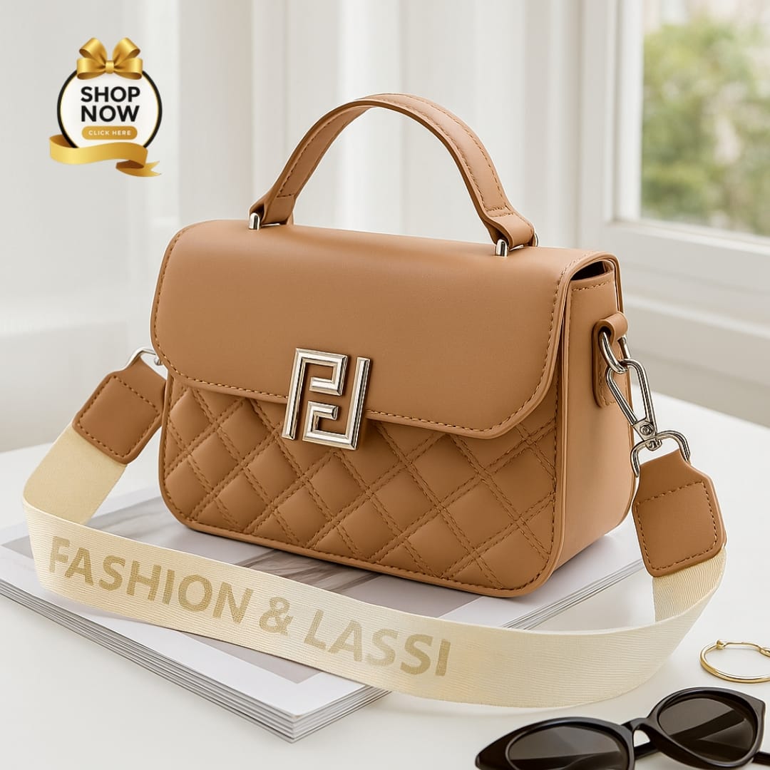 Quilted Mini Flap Shoulder Bag – Designer Inspired with Wide Strap