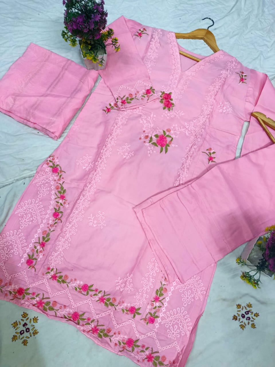 Kurta, Trouser & Dupatta Set
